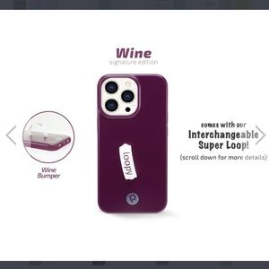 LOOPY iPhone 13 Pro NEW Wine Case